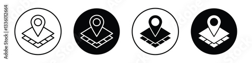 Land layer location vectors icons graphics pack