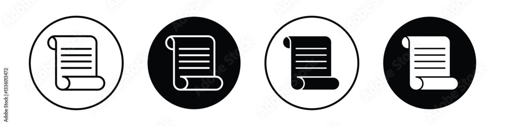 Paper Scroll vectors icons graphics pack Paper Scroll vectors icons graphics pack