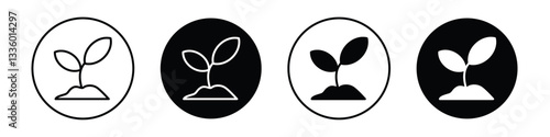 Seedling vectors icons graphics pack