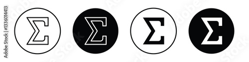 Sigma vectors icons graphics pack