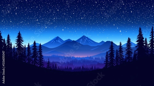 A breathtaking night sky filled with thousands of shining stars over a silhouette of a mountain range. --chaos 20 --ar 16:9 --quality 2 --v 6.1 Job ID: 3723b37b-f685-47af-b35c-c583186c9729