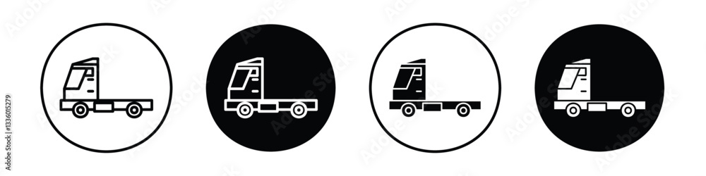 Truck container empty vectors icons graphics pack Truck container empty vectors icons graphics pack