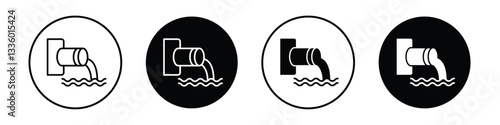 Wastewater vectors icons graphics pack