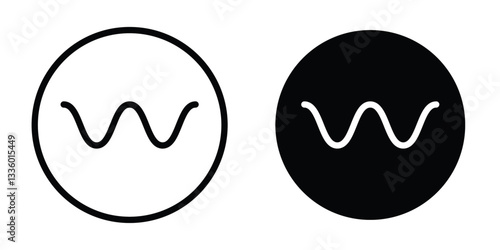 Wave sine vectors icons graphics pack