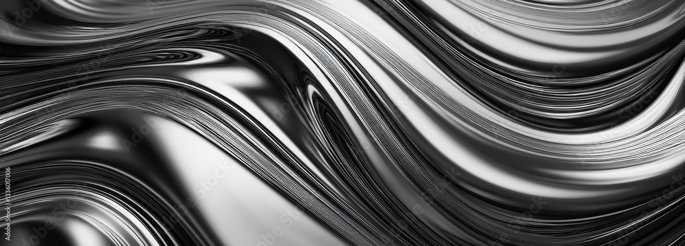 Metal chrome liquid background abstract texture silver gradient 3d pattern design fabric. Liquid metal wave chrome. Metal chrome liquid background abstract texture silver gradient 3d pattern design fabric. Liquid metal wave chrome.