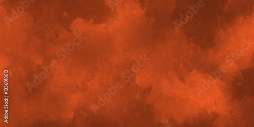 Dark grunge background texture. Black ORANGE dirty vintage background ., old grunge wall color reflection wallpaper, design background ORANGE and BLACK steam on a black background.