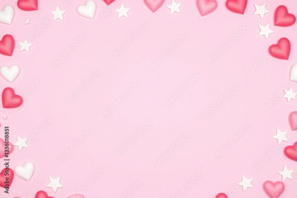 valentines day background with hearts and stars valentines day background with hearts and stars