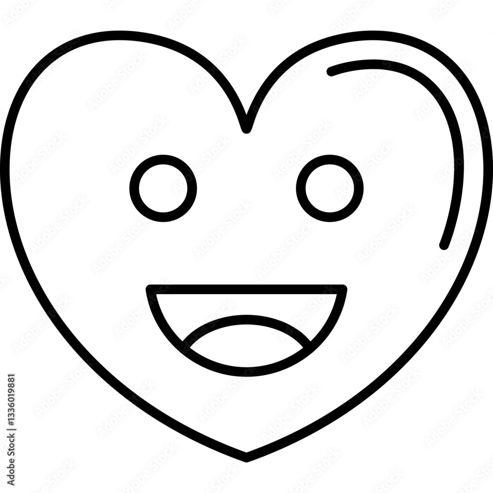 Laughing Heart Icon Laughing Heart Icon
