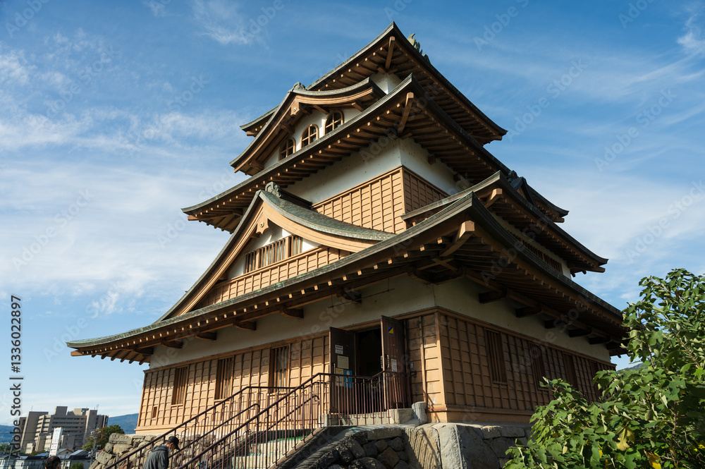 Obraz premium 高島城址、長野県諏訪市高島