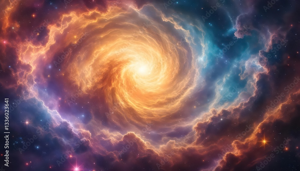Cosmic Spiral Nebula Space Art Print Galaxy Wallpaper Cosmic Spiral Nebula Space Art Print Galaxy Wallpaper