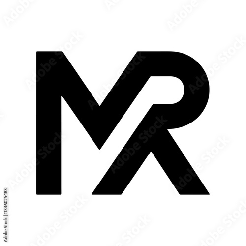 MR Letter Logo with an elegant modern and unique monogram Logo
