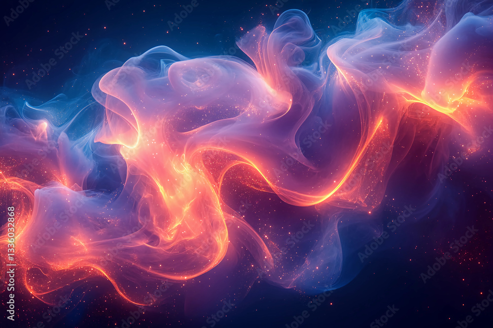 Swirling Smoke Trails in Soft Pastel Hues Create Luminous, Ethereal Forms, Ascending and Intertwining in a Cosmic Dance, Evoking Mystical and Dreamlike Visions Swirling Smoke Trails in Soft Pastel Hues Create Luminous, Ethereal Forms, Ascending and Intertwining in a Cosmic Dance, Evoking Mystical and Dreamlike Visions