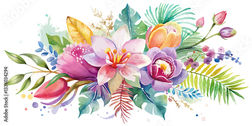 Bouquet of pink lilies, flower, pink, nature, flowers, plant, lily, beauty, spring, blossom, bouquet, floral, bloom, flora, petal, garden, leaf, summer, beautiful, color, petals, yellow, isolated, pur