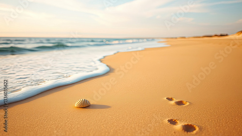 Serene Coastal Horizon View generate by AI