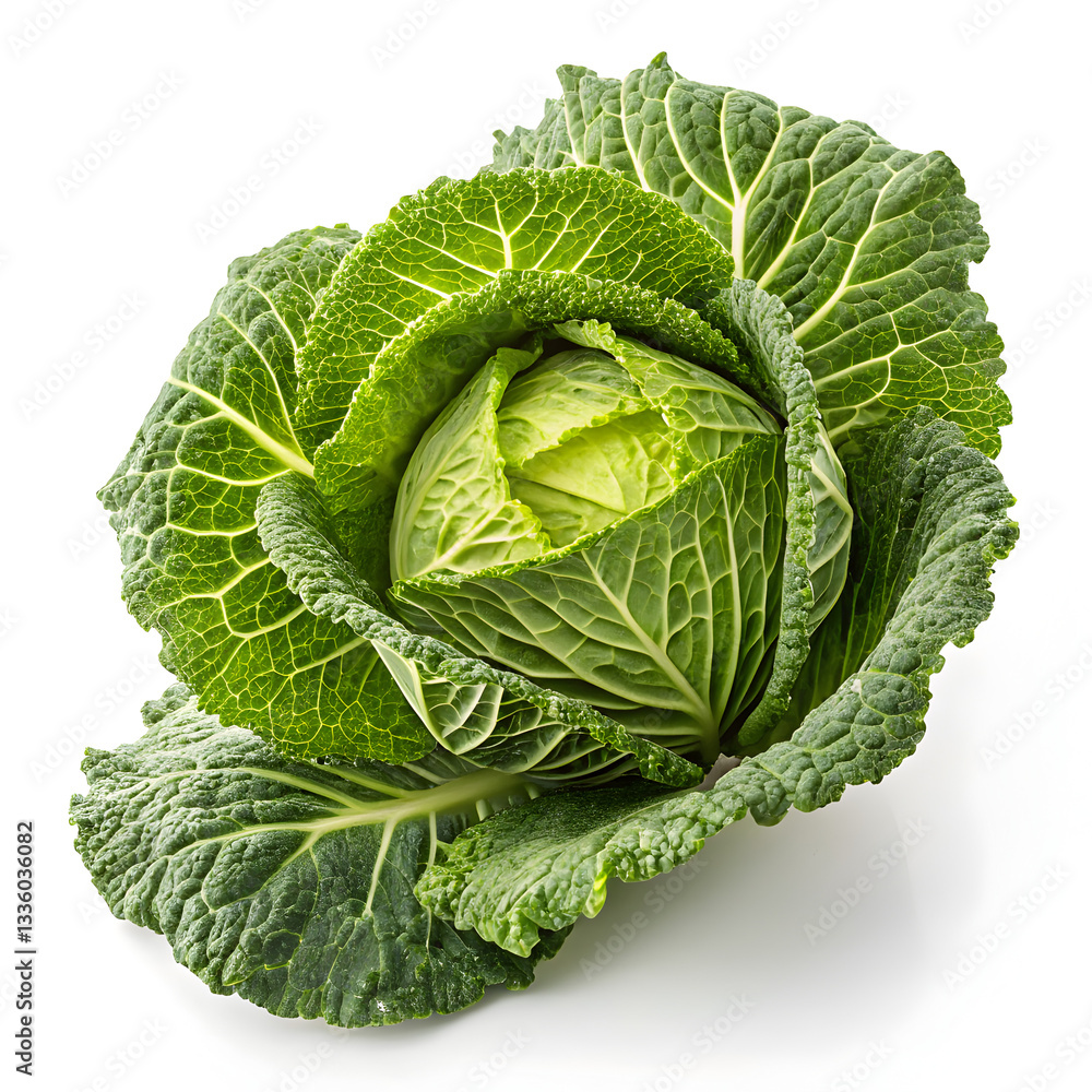 Obraz premium Cabbage isolated on white background