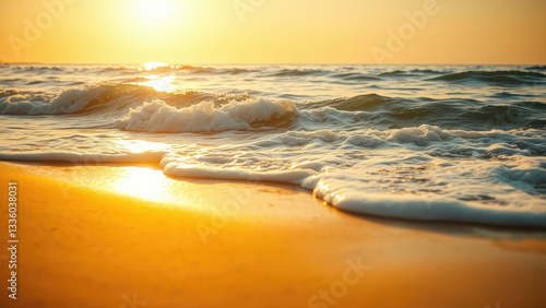 Calm Shoreline at Dusk AI generated