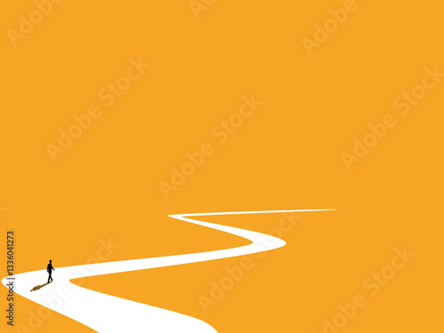 Long road, Business and investment concept