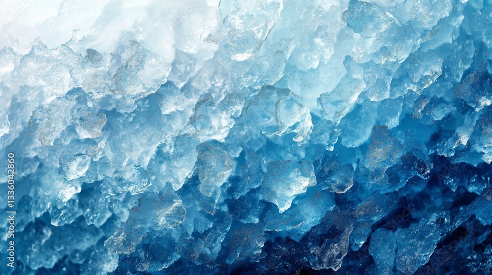 A close-up view of shimmering ice crystals in shades of blue and white, creating a serene and cold atmosphere. A close-up view of shimmering ice crystals in shades of blue and white, creating a serene and cold atmosphere.