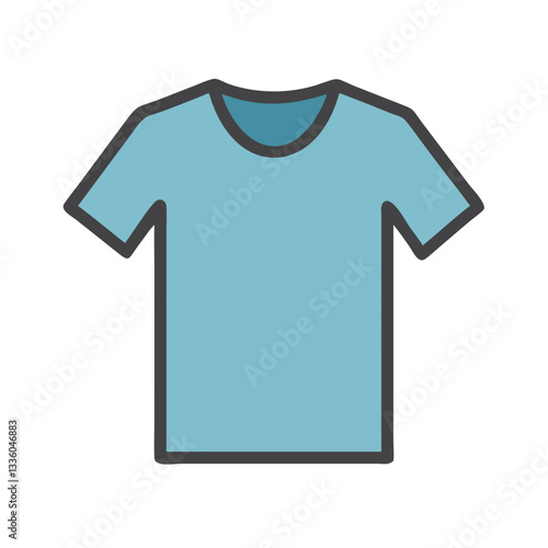 Blue t-shirt illustration