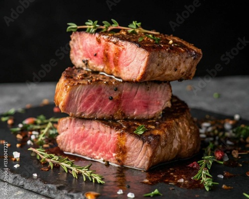 Picture of delicious steak on a plate.