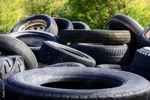 Heap of old tyres