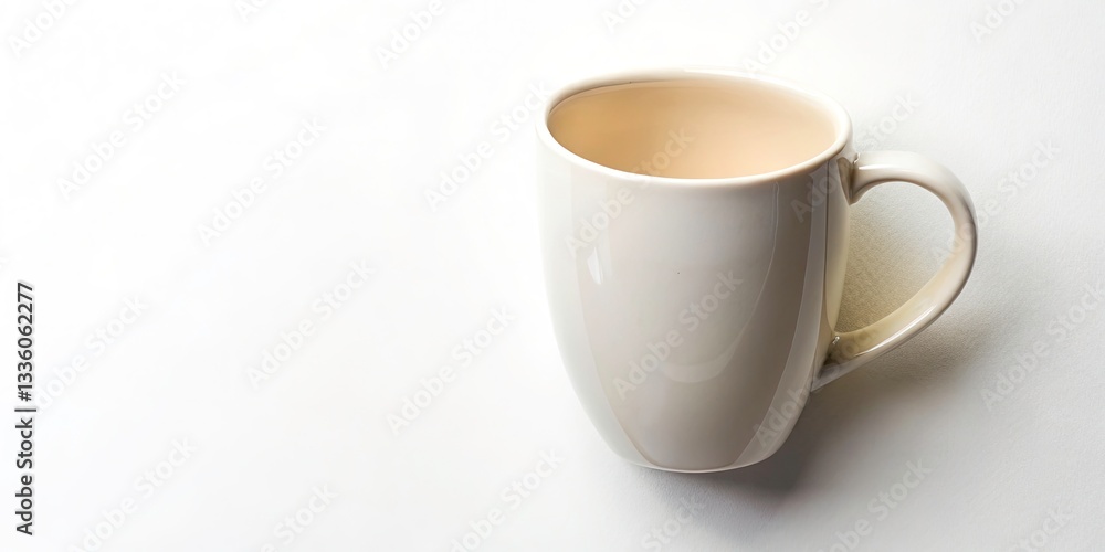 Silhouette Mug Aerial Shot: Feminine Flat Lay Product Photography Silhouette Mug Aerial Shot: Feminine Flat Lay Product Photography