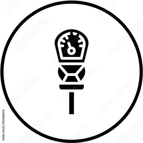 Vector Design Parking Meter Icon Style