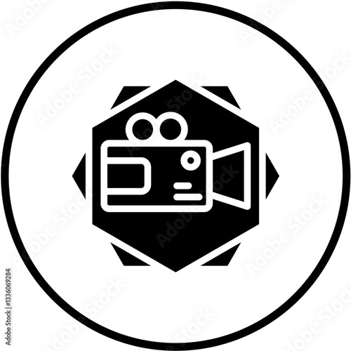 Vector Design Video Camera Icon Style