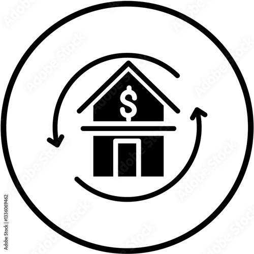 Vector Design Refinance Icon Style