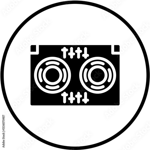 Vector Design DJ Icon Style