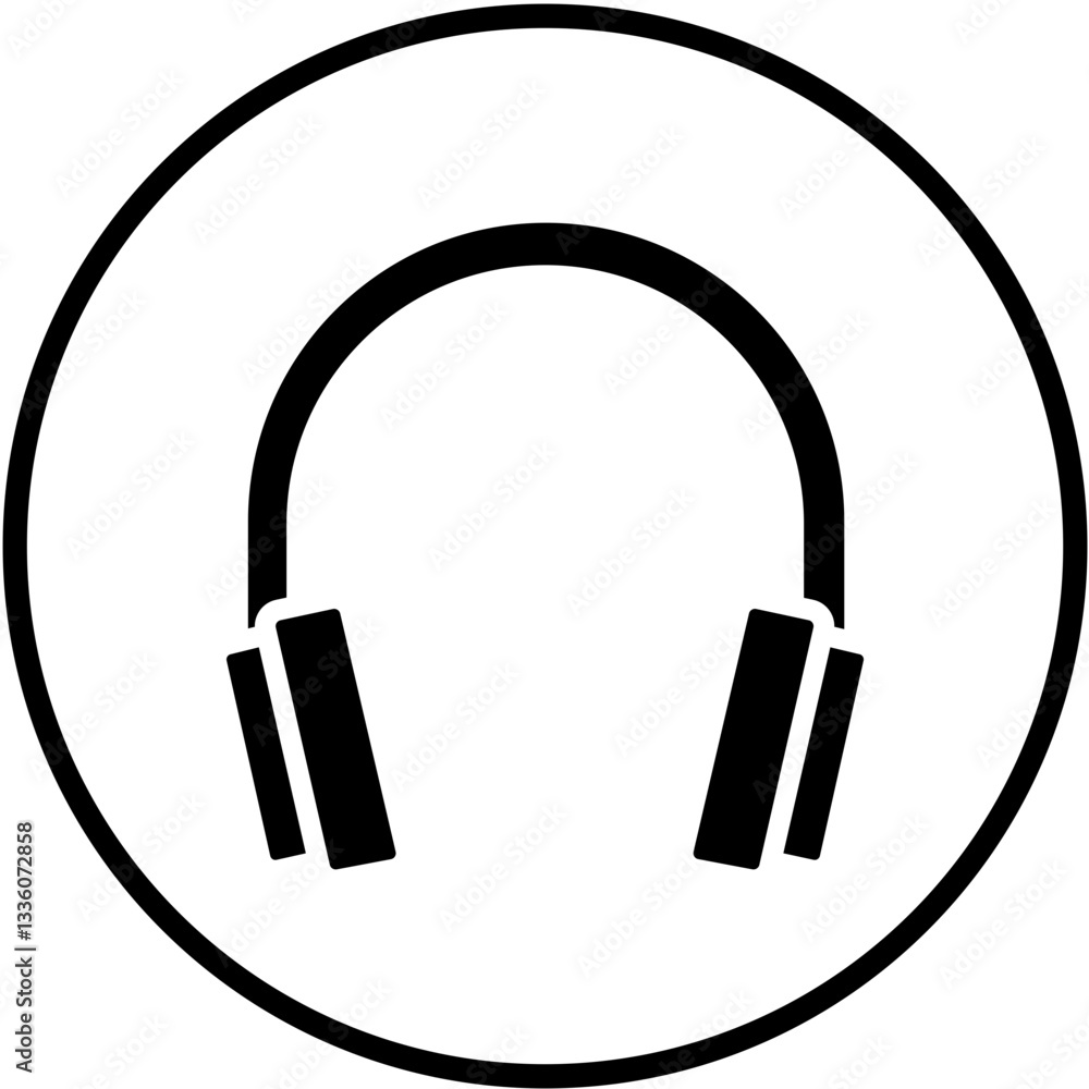 Vector Design Headphones Icon Style Vector Design Headphones Icon Style