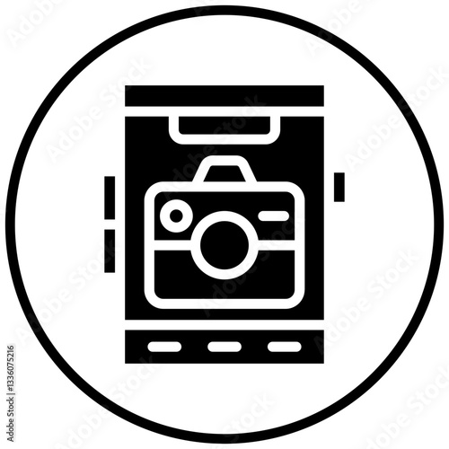Vector Design Mobile Camera Icon Style