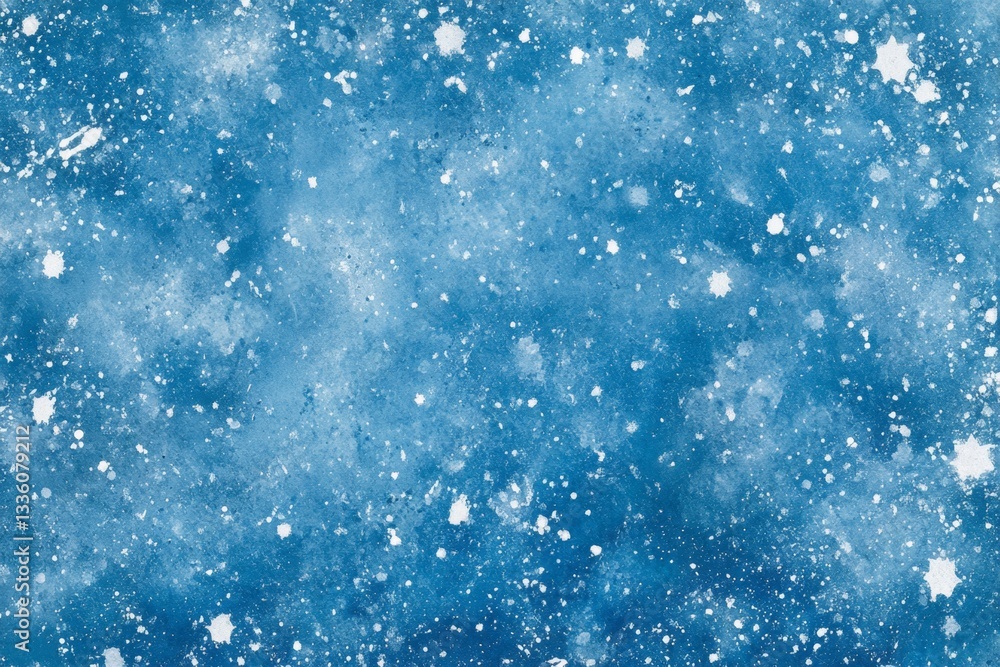Winter sky, snow, watercolor texture Winter sky, snow, watercolor texture