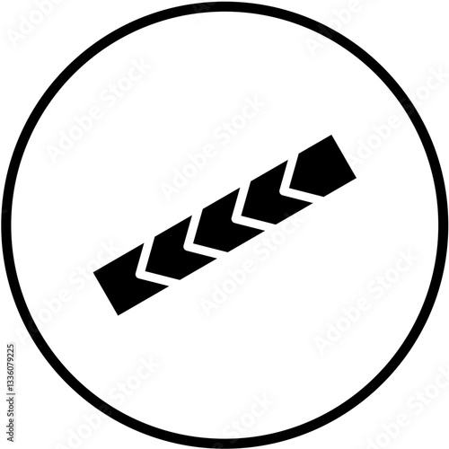 Barricade Tape Vector Design Icon Style