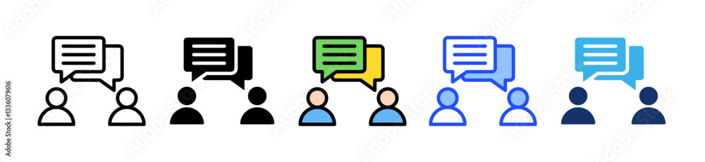 Consulting Icon Set With Multiple Style Collection