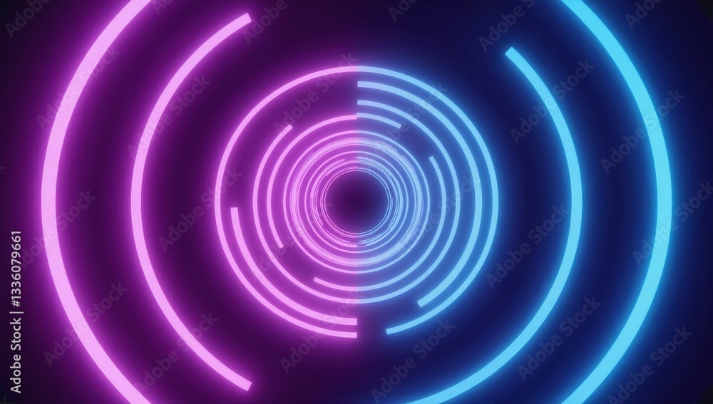 Abstract Luminous Neon Rings Abstract Luminous Neon Rings