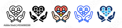 Public Service Icon Set With Multiple Style Collection