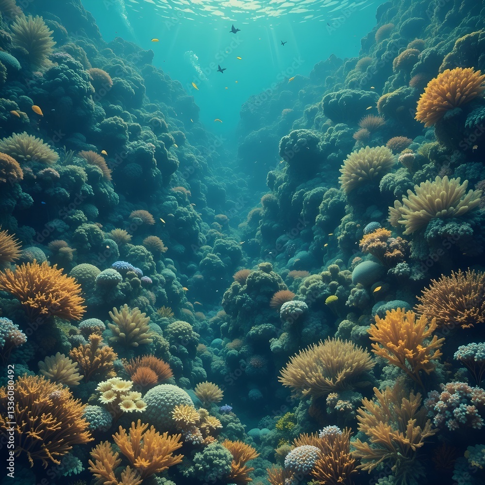 coral reef and coral coral reef and coral