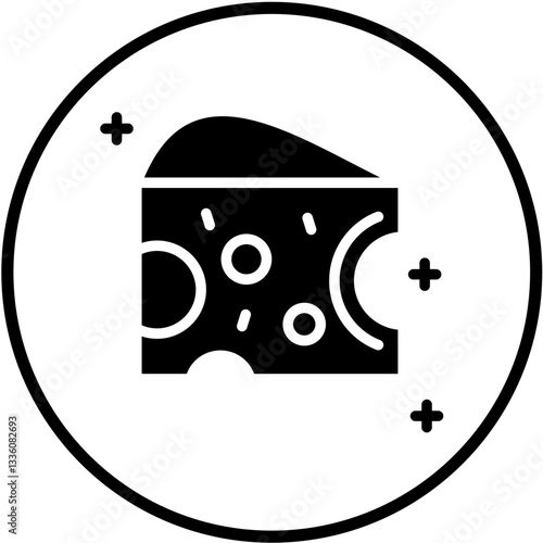Cheese Vector Design Icon Style