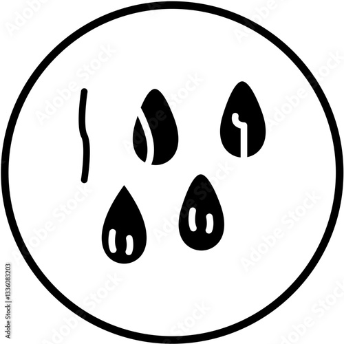 Chia Seeds Vector Design Icon Style