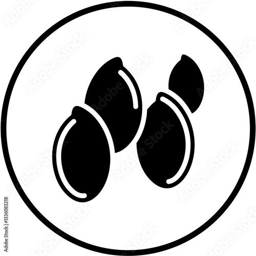 Flaxseeds Vector Design Icon Style