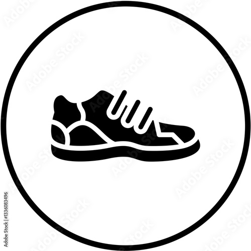 Running Shoe Vector Design Icon Style