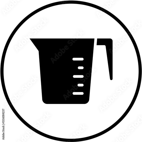 Vector Design Measuring Cup Icon Style