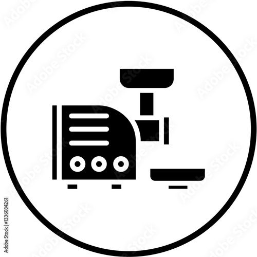 Vector Design Meat Grinder Icon Style