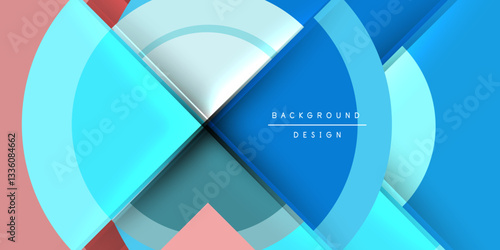 Target circle geometric abstract shapes. Vector Illustration For Wallpaper, Banner, Background, Card, Book Illustration, landing page