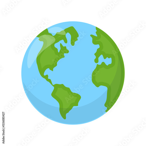 Illustration of Earth Globe