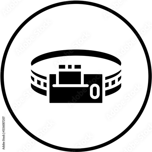 Vector Design Waist Bag Icon Style