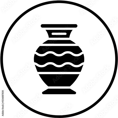 Vector Design Vase Icon Style