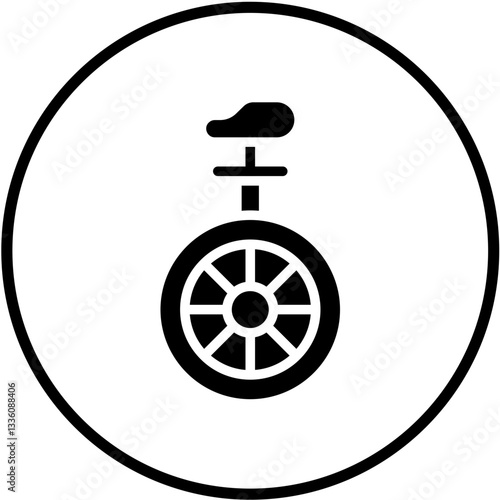 Vector Design Monocycle Icon Style