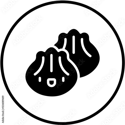 Vector Design Dumplings Icon Style
